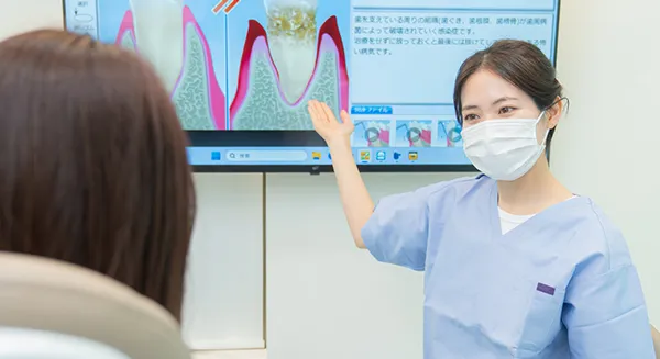 丁寧なカウンセリングの様子